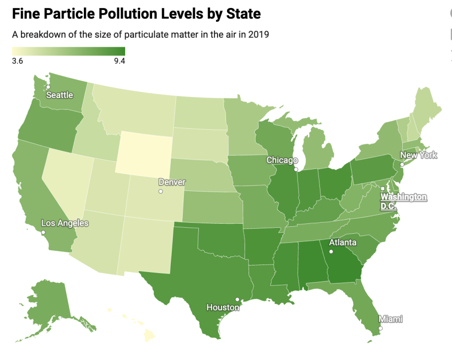pollution map icon. Click for story